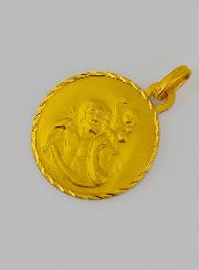Médaille Saint Christophe en Or Jaune