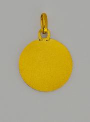 Médaille de Baptême Profil Vierge Marie au Voile en Or