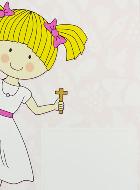 Carte de Communion - Souvenir Fille