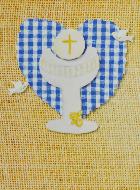 Carte de Première Communion - Baiser d'Amour de Dieu