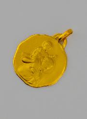 Médaille Saint Christophe Protecteur en Or 18mm