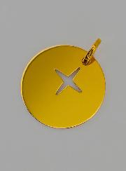 Médaille Croix de Jésus Ajourée en Or