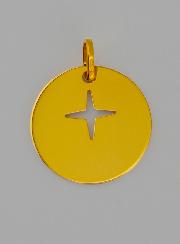 Médaille Croix de Jésus Ajourée en Or