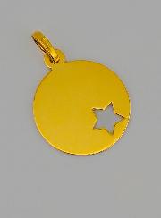 Médaille Étoile du Berger Ajourée en Or