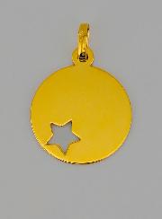 Médaille Étoile du Berger Ajourée en Or