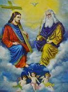 Carte de Confirmation - Sainte Trinité et Anges