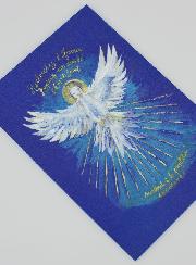 Carte de Confirmation Modèle Bleu - Colombe de l'Esprit Saint