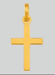 Croix Latine Diamantée en Or Jaune Massif
