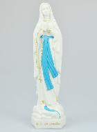 Statue Notre Dame de Lourdes au Voile Bleu - 25cm