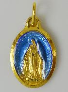 Médaille Miraculeuse Dorée Or 24 Carats - 25mm