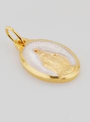 Médaille Miraculeuse Dorée Or 24 Carats & Argent - 25mm