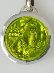 Médaille de Lourdes Vert Anis & Eau de Lourdes