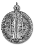 Médaille de Saint Benoît en Métal - 46 mm