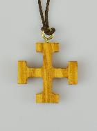 Croix Scout en bois d'olivier