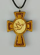 Pendentif Colombe Esprit Saint en Bois