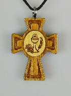 Pendentif Croix en Bois de Première Communion