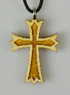 Pendentif Croix en Bois