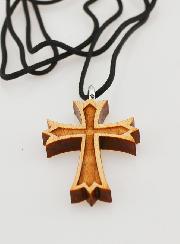 Pendentif Croix en Bois