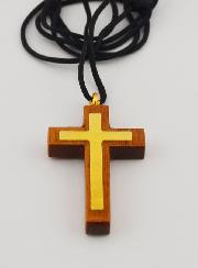 Pendentif Croix en Bois