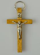 Pendentif Croix d'Aube du Christ en Bois