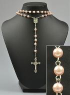 Collier Chapelet Fashion Mode en Perles Roses