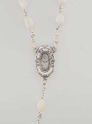 Chapelet avec Eau de Lourdes - Nacre