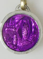 Médaille de Lourdes Violette & Eau de Lourdes