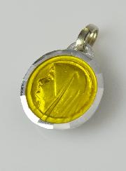 Médaille Vierge Jaune & Eau de Lourdes