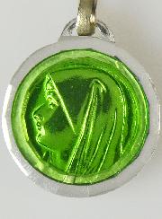 Médaille Vierge Verte & Eau de Lourdes