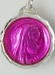 Médaille Vierge Rose & Eau de Lourdes