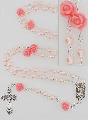 Chapelet en Perles de Nacre Rose