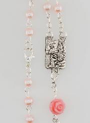 Chapelet en Perles de Nacre Rose