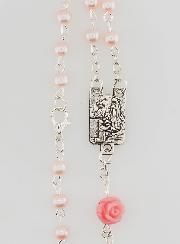Chapelet Collier Mode en Nacre Rose