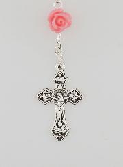 Chapelet Collier Mode en Nacre Rose