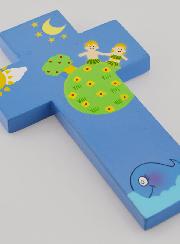 Croix Enfant Paradis Terrestre - Bleu