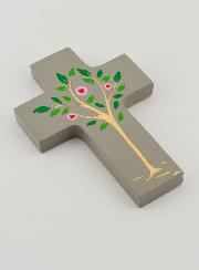Croix Enfant en Bois - Racine & Vie