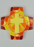 Croix Enfant en Bois Mosaïque - Croix du Christ