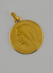 Médaille Sainte Vierge au Voile en Or