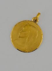 Médaille Sainte Vierge au Voile en Or