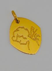 Médaille Religieuse en Or Ange-Gardien