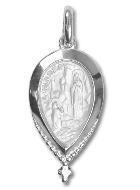 Médaille Goutte Apparitions de Lourdes en Argent