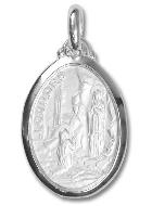 Médaille Apparitions de Lourdes en Argent Massif