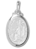 Médaille Apparitions de Lourdes en Argent 925/1000