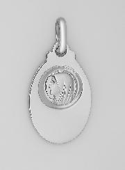 Médaille Apparitions de Lourdes en Argent 925/1000