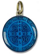 Médaille de Saint Benoit Bleue - 2.5cm