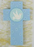 Croix de Confirmation Esprit Saint - Bleu