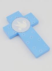 Croix de Confirmation Esprit Saint - Bleu