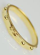 Bague Dizainier Plaqué Or 18 Carats - Taille 58