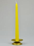 Bougie de Table Chandelier Jaune Citron - 25cm