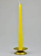 Bougie de Table Chandelier Jaune Citron - 25cm